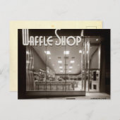 "Waffelshop" - Vintage Postkarte (Vorne/Hinten)