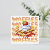 Waffelstapel aus Erdbeeren (Stehend Vorderseite)