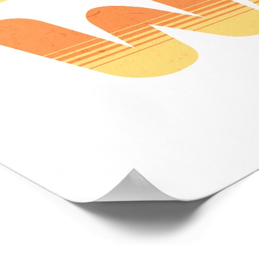 Waffelstapel aus Erdbeeren Poster (Ecke)