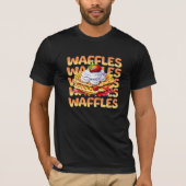 Waffelstapel aus Erdbeeren T-Shirt (Vorderseite)