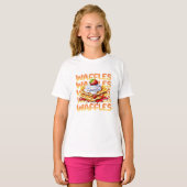 Waffelstapel aus Erdbeeren T-Shirt (Vorne ganz)
