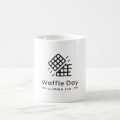 Waffeltag - Drehend Spaß Kaffeetasse (Mittel)
