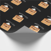 Waffely Funny Waffle Pun Geschenkpapier (Ecke)