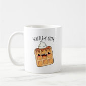 Waffely Funny Waffle Pun Kaffeetasse (Links)