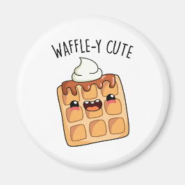 Waffely Funny Waffle Pun Magnet