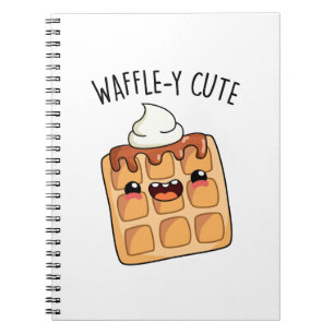 Waffely Funny Waffle Pun Notizblock