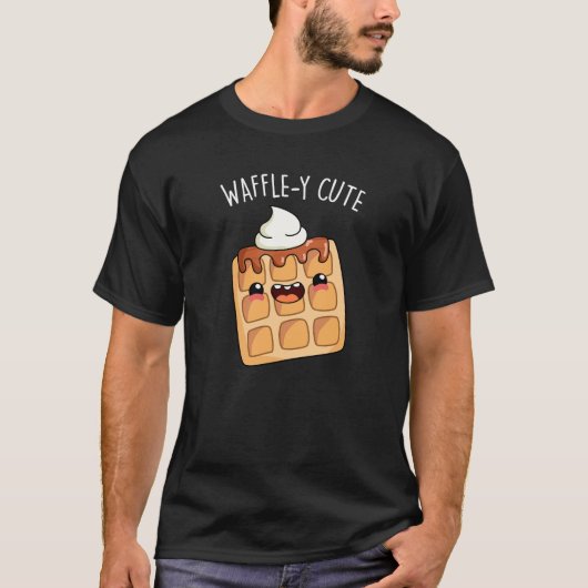 Waffely Funny Waffle Pun T-Shirt (Vorderseite)