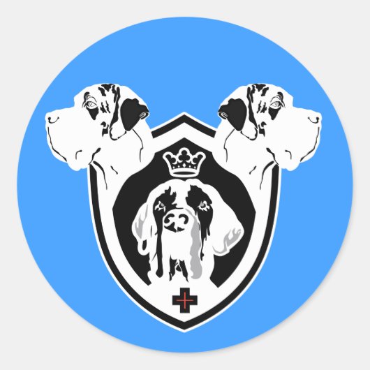 Waffen 3 Dänen Runder Aufkleber (Vorderseite)