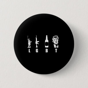 Waffen Beer Trump 2020 - Trump Pence Maga Button