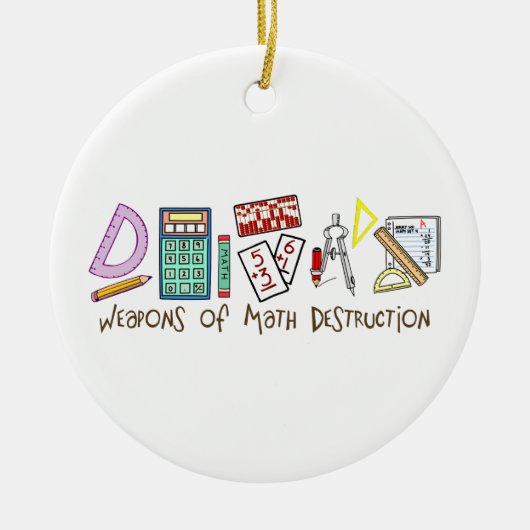 Waffen der Mathe-Zerstörung Keramik Ornament (Vorne)