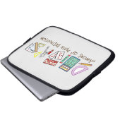Waffen der Mathe-Zerstörung Laptopschutzhülle (Vorne Knopf)