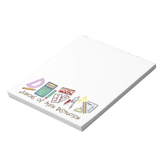 Waffen der Mathematik Notizblock (Rotiert)