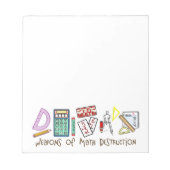 Waffen der Mathematik Notizblock (Vorderseite)