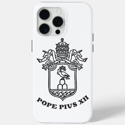 Waffen des Papstes Pius XII Case-Mate iPhone Hülle (Rückseite)