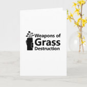 Waffen für die Zerstörung von Gras Funny Golf Golf Karte (Gelbe Blume)