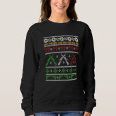 Waffen für Weihnachten hässlich Sweater Gun Rechte Sweatshirt (Vorderseite)
