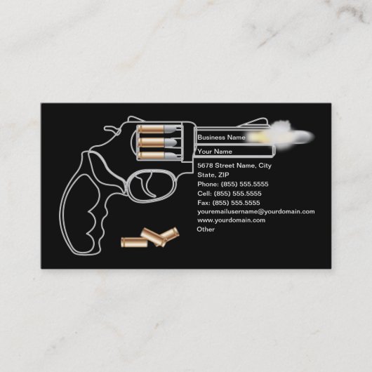 Waffen-Händler-Visitenkarte Visitenkarte (Vorderseite)