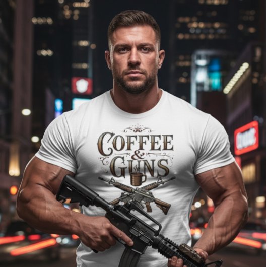 Waffen & Kaffee Tri-Blend Shirt