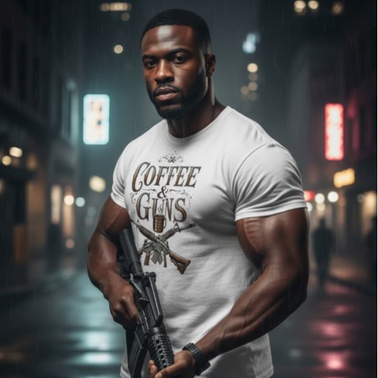 Waffen & Kaffee Tri-Blend Shirt