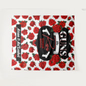 Waffen oder Rose Geschlechtsverkehr Red|Black Baby Wandteppich (Vorderseite (Horizontal))