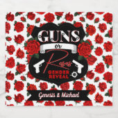 Waffen oder Rose Geschlechtsverkehr Rot/Schwarz Bierflaschenetikett (Einzelnes Label)