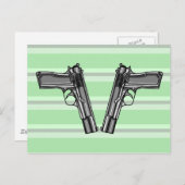 Waffen, Pistolen, Feuerwaffen Postkarte (Vorne/Hinten)