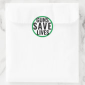 Waffen retten Leben Aufkleber (Tasche)