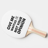 WAFFEN SIE NICHT IHRE MEINUNG TISCHTENNIS SCHLÄGER (Seitenansicht)