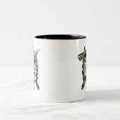 Waffen-Tätowierungs-Kunst der Selbstmord-Gruppen-| Zweifarbige Tasse (Mittel)