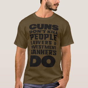 Waffen töten Menschen schwarz T-Shirt