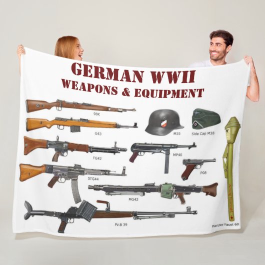 WAFFEN UND AUSRÜSTUNG DES DEUTSCHEN WELTWESENS FLEECEDECKE (Beispiel)
