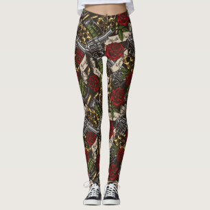 Waffen und Blume Leggings