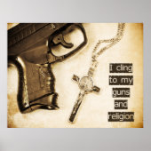 Waffen und Religion Poster (Vorne)