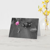 Waffen und Rose Karte (Gelbe Blume)
