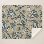 Waffen und Rose Sherpadecke (Vorderseite (Horizontal))