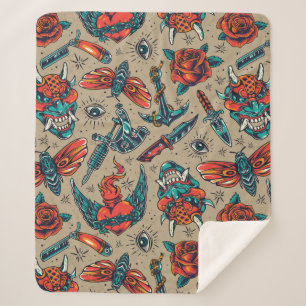 Waffen und Rose Sherpadecke