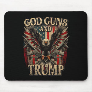 Waffen und Trump 2. Flag Flag Eagle American F Mousepad