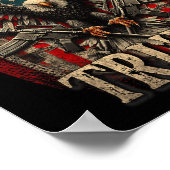 Waffen und Trump 2. Flag Flag Eagle American F Poster (Ecke)