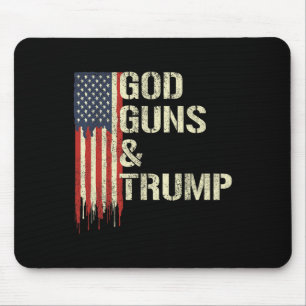 Waffen und Trump I 2. Änderung Trump Flag Amerika Mousepad