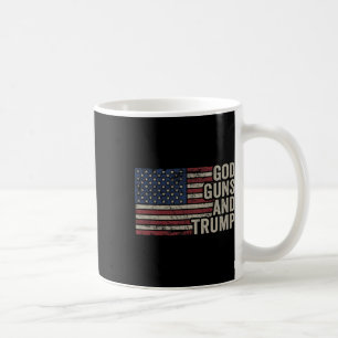 Waffen und Trump - Pro God Gun Funny Republikaner  Kaffeetasse