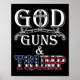Waffen und Trump Shirt 2. Zusatzartikel zum Shirt  Poster