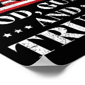 Waffen und Trump-Shirt Poster (Ecke)