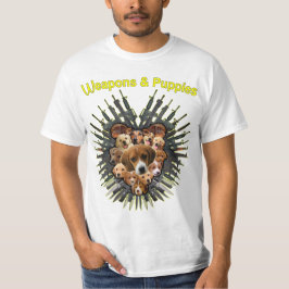 Waffen und Welpen T-Shirt