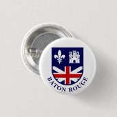 Waffen von Baton Rouge, Louisiana Button (Vorne & Hinten)