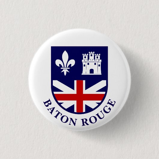 Waffen von Baton Rouge, Louisiana Button (Vorderseite)