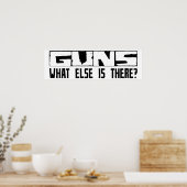 Waffen Was gibt es sonst noch? Poster (Küche)