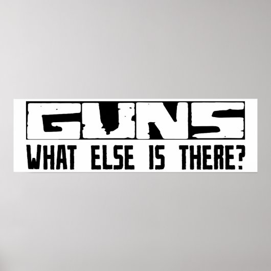 Waffen Was gibt es sonst noch? Poster (Vorne)