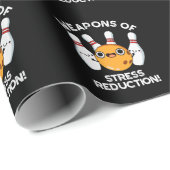 Waffen zur Stressminderung Bowling BG Geschenkpapier (Rolleneckpunkt)