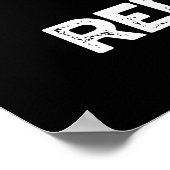 Waffen zur Stressreduktion Künstler pun dunkel BG Poster (Ecke)