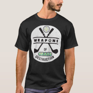 Waffen zur Zerstörung von Gras Funny Golf Player G T-Shirt